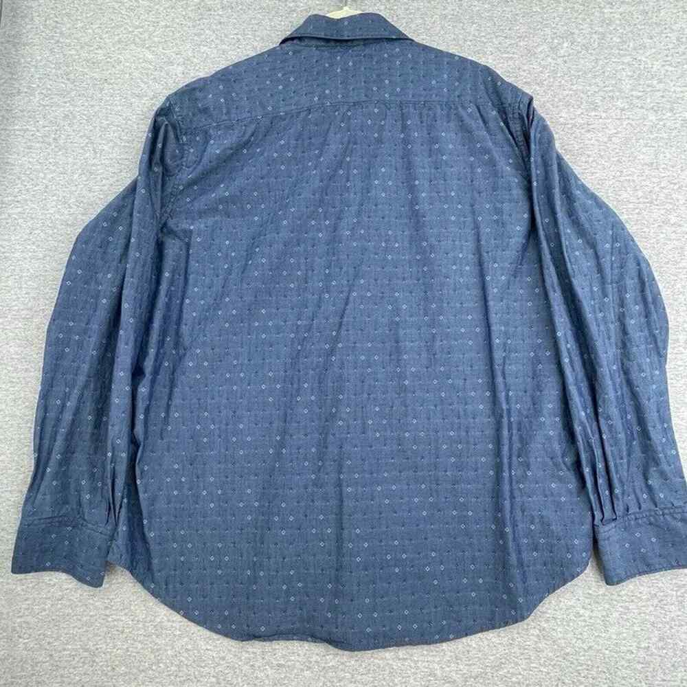 Robert Graham Shirt Mens 2XL Blue Button Up Long Sleeve Contrast Cuffs Classic - Picture 4 of 12